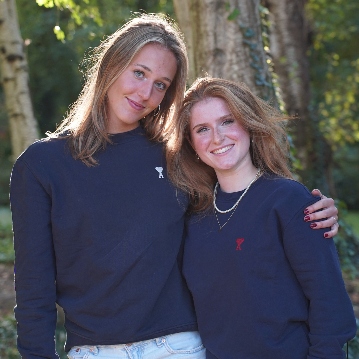 Ami Paris Sweater Navy Blue in S