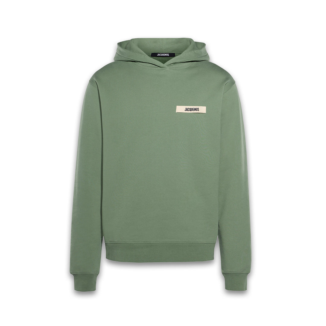 Jacquemus Gros Grain Hoodie Light Green in XS