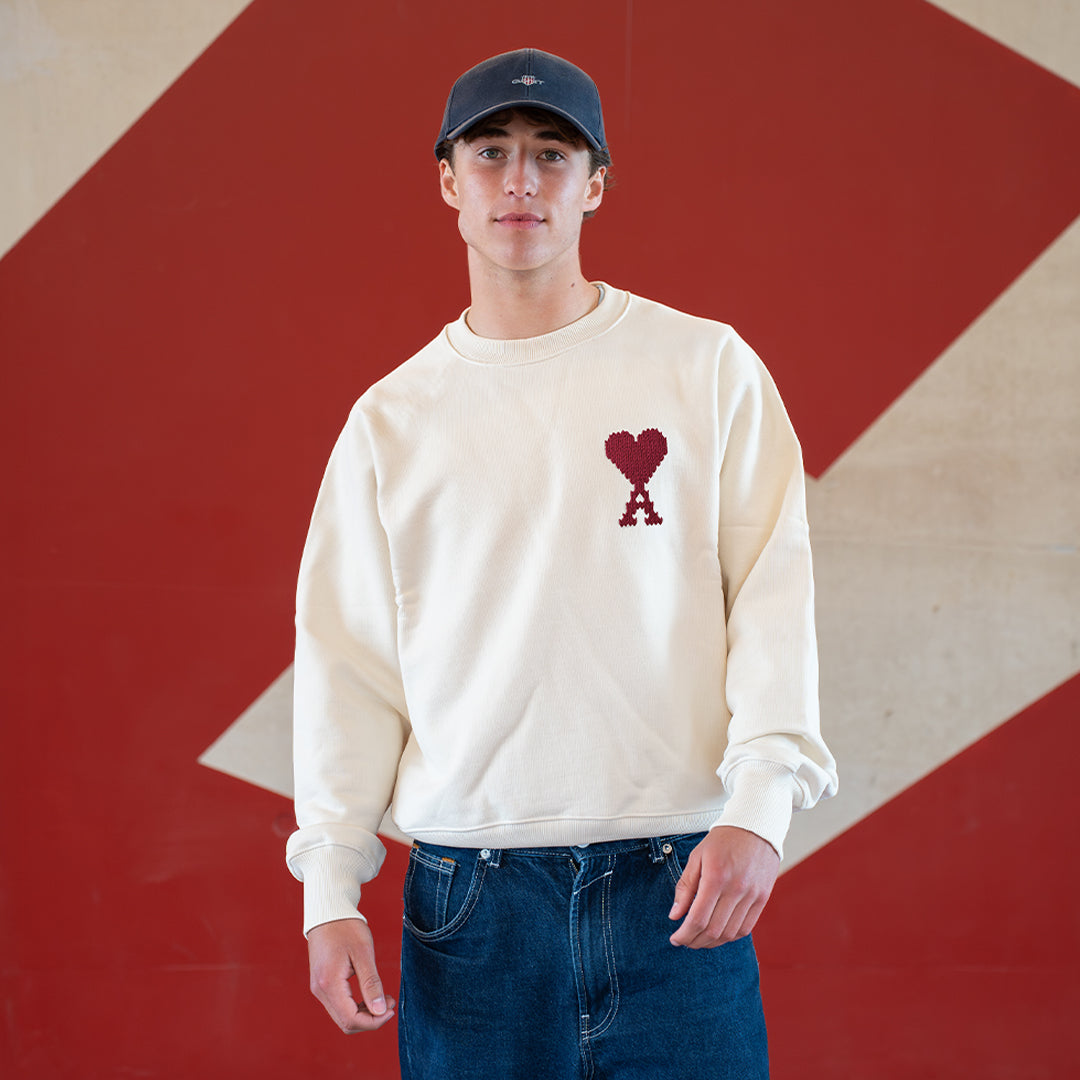 Ami Paris Brode Lune Sweater Moonlight