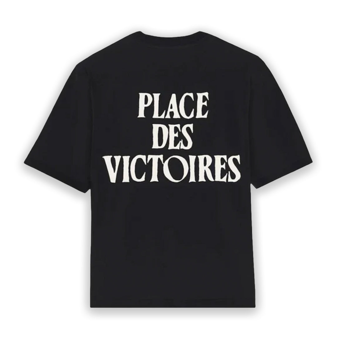 Ami Paris Black T-Shirt Place des Victoires