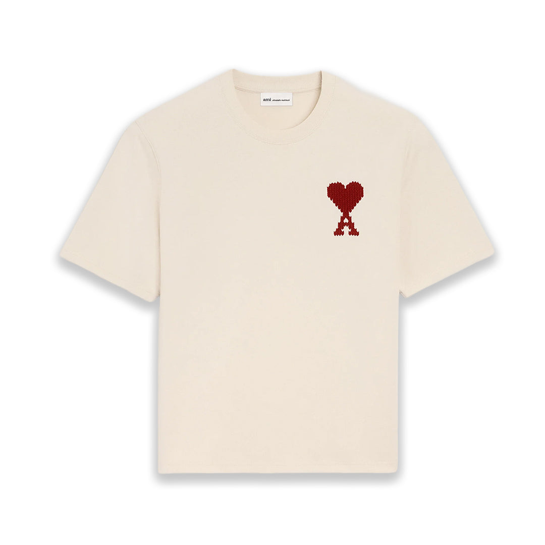 Ami Paris Brode Lune T-Shirt Moonlight