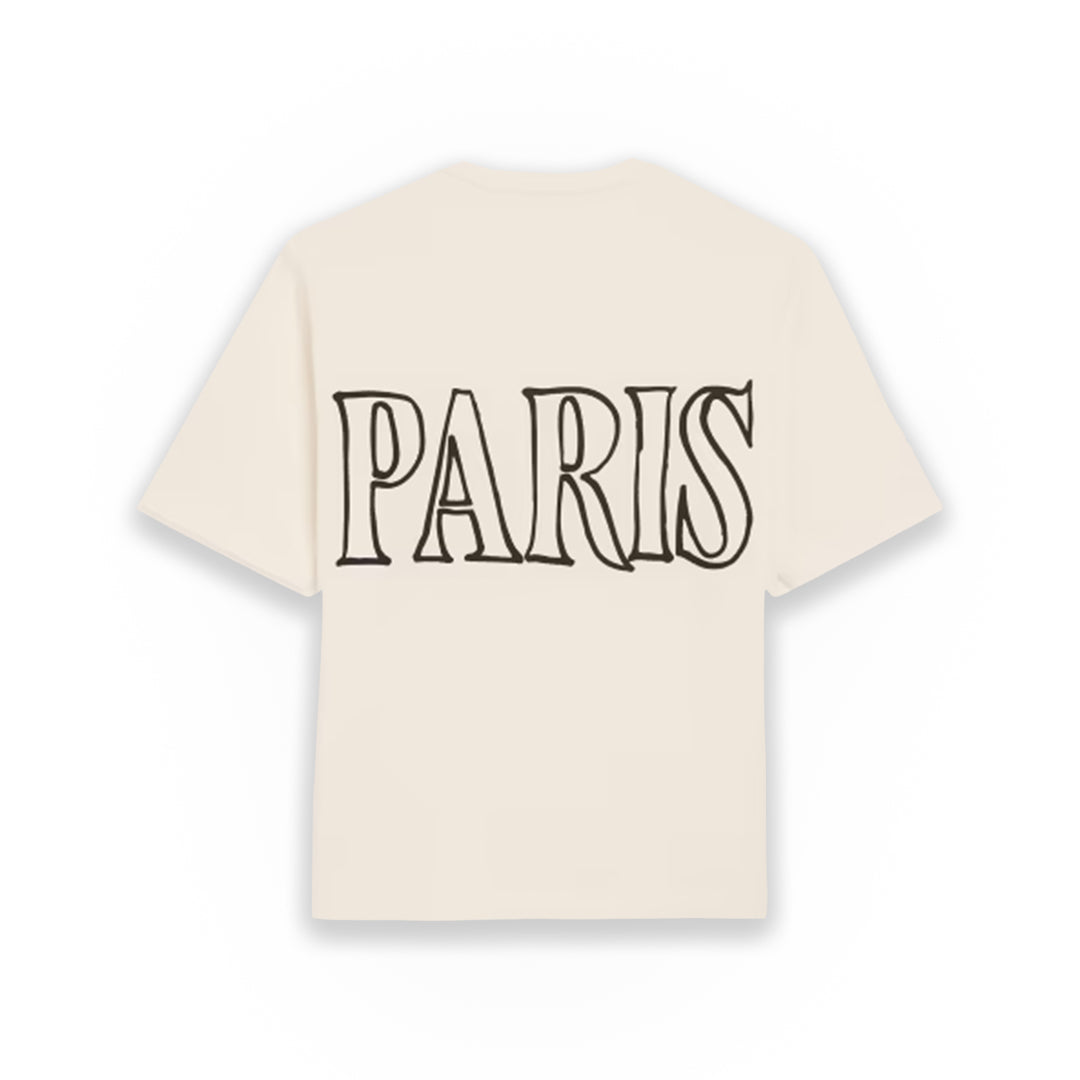 Ami Paris Logo T-Shirt White Cream