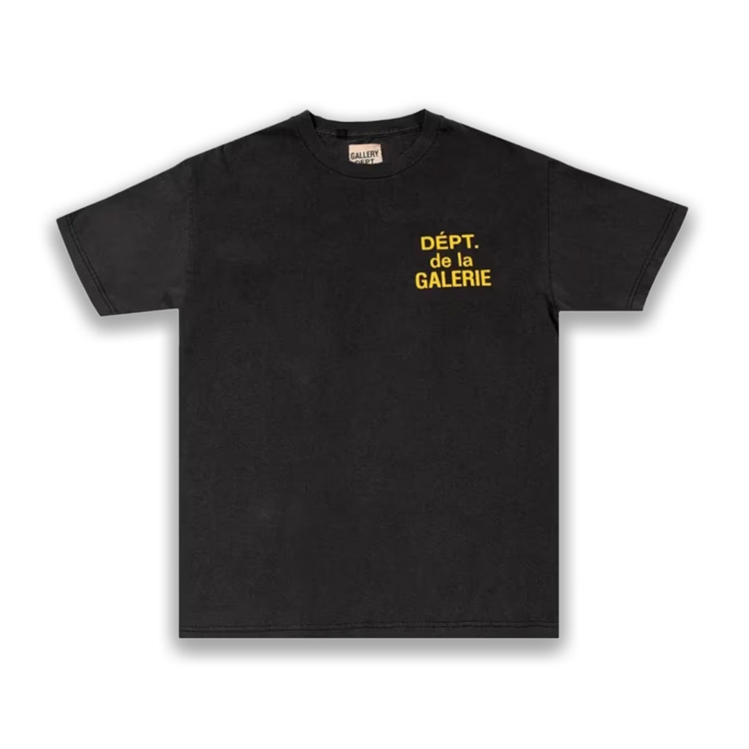 Gallery Dept Black Yellow T-Shirt