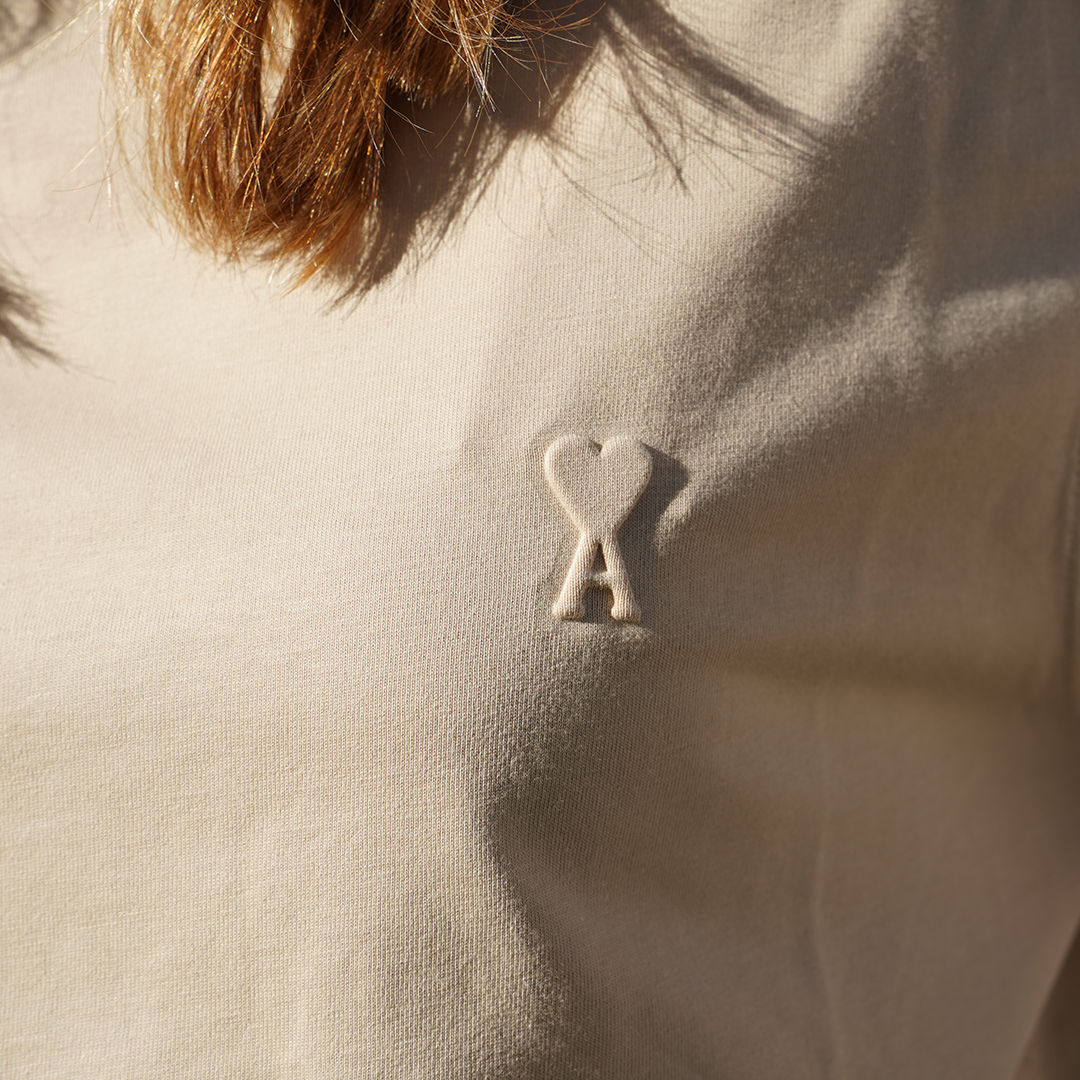 Ami Paris Heavy Cotton Gingembre T-Shirt in XS