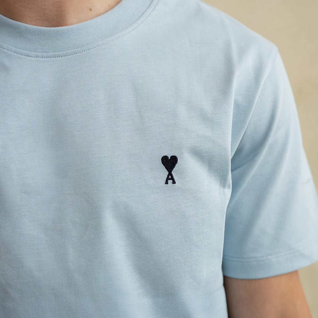 Ami Paris Ciel Blue T-Shirt Regular Fit