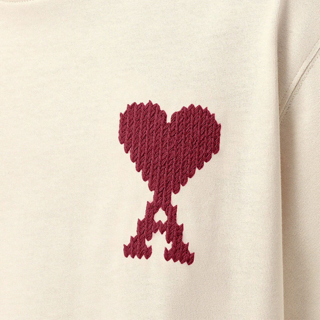 Ami Paris Brode Lune T-Shirt Moonlight