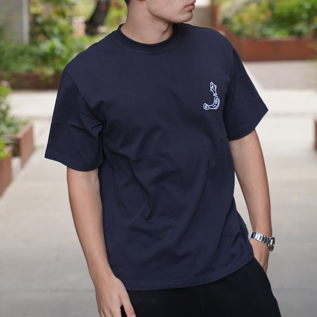 Jacquemus T-Shirt Merù Navy Blue in S