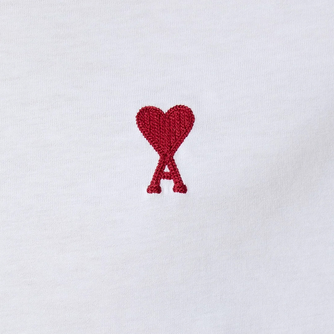 Ami Paris White T-Shirt Regular Fit