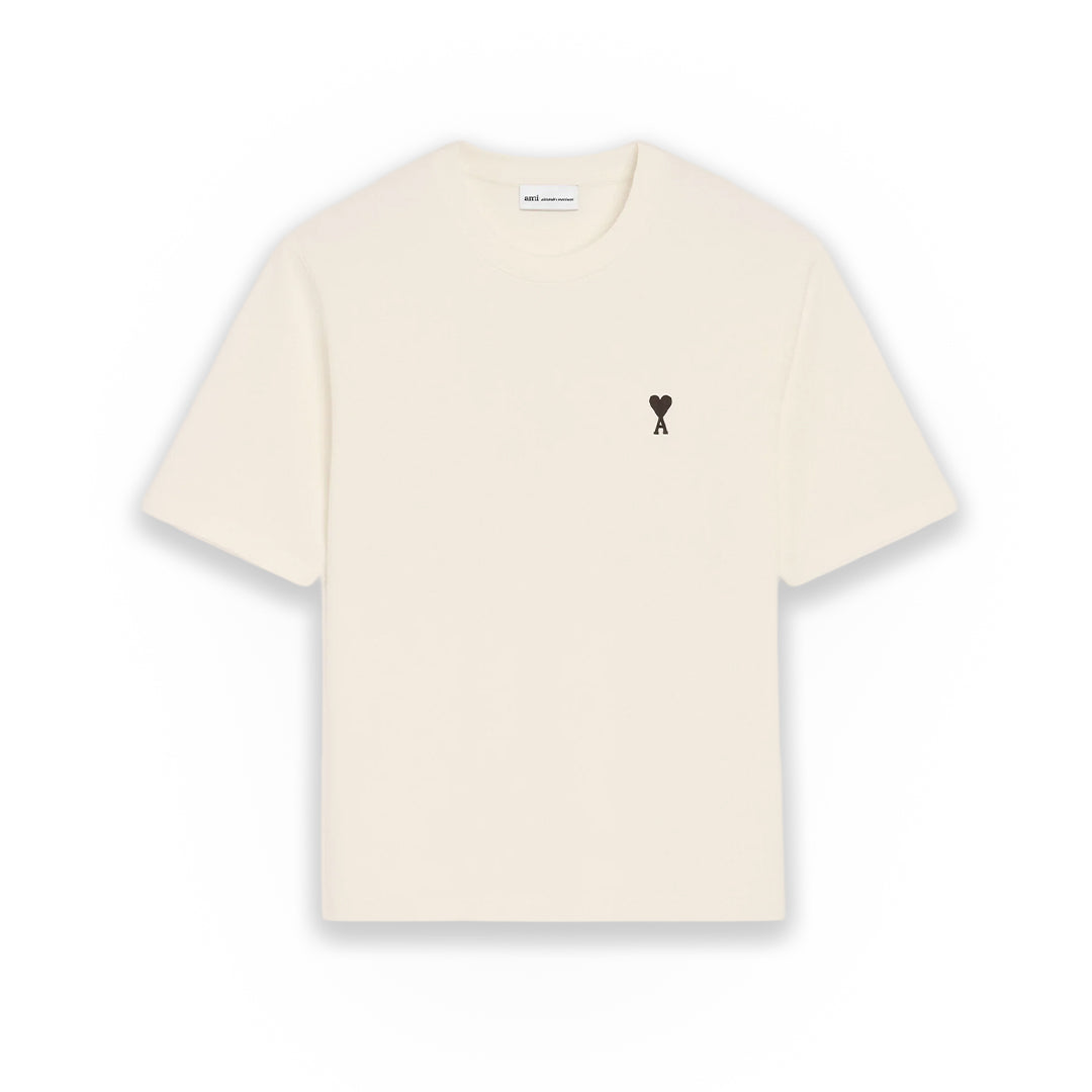 Ami Paris Cream T-Shirt Place des Victoires