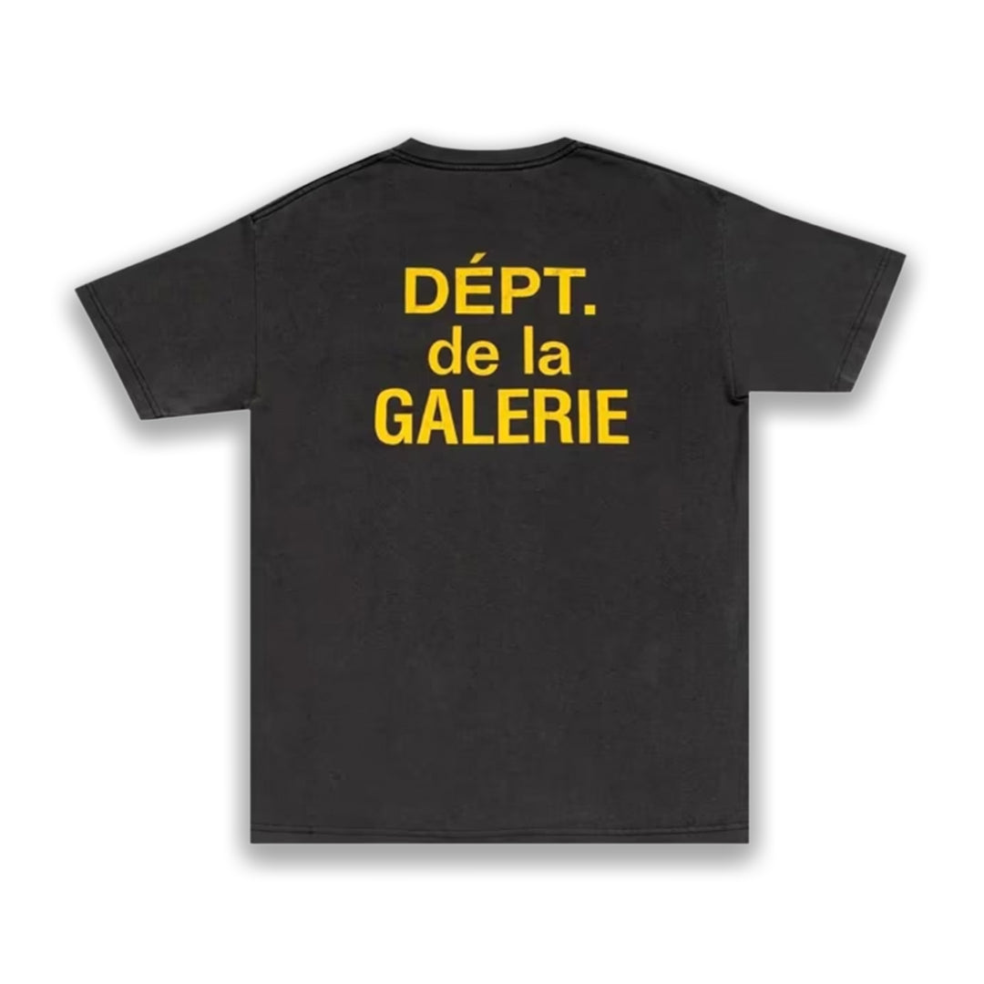 Gallery Dept Black Yellow T-Shirt