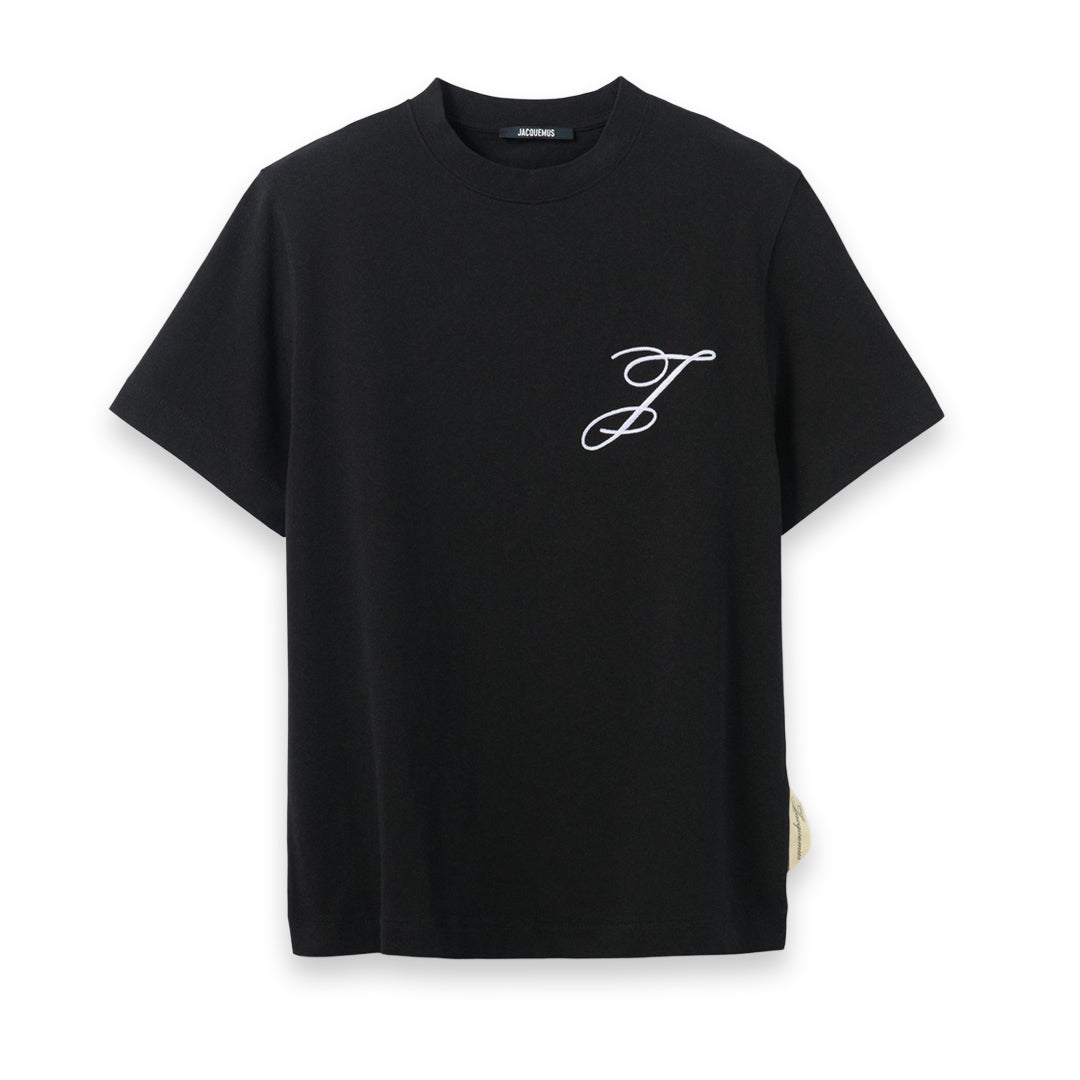 Jacquemus Cursive T-Shirt Black