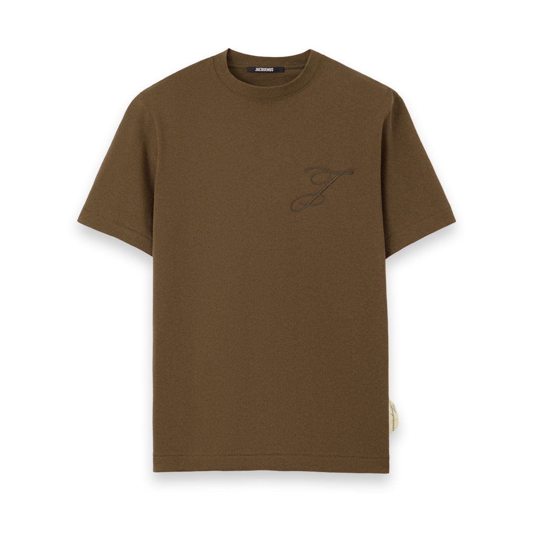 Jacquemus Cursive T-Shirt Khaki