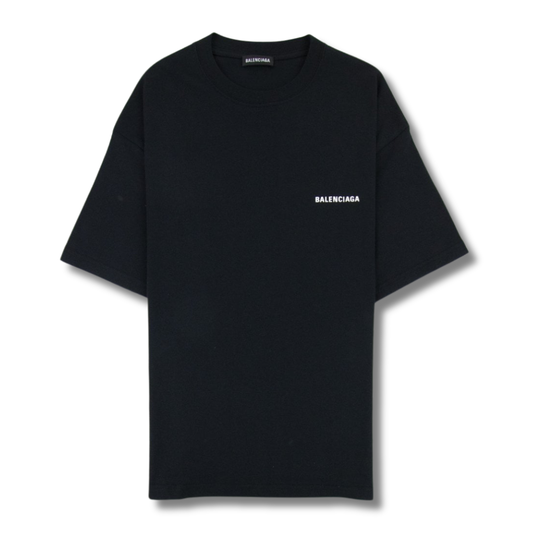 Balenciaga Black Logo T-Shirt in XS