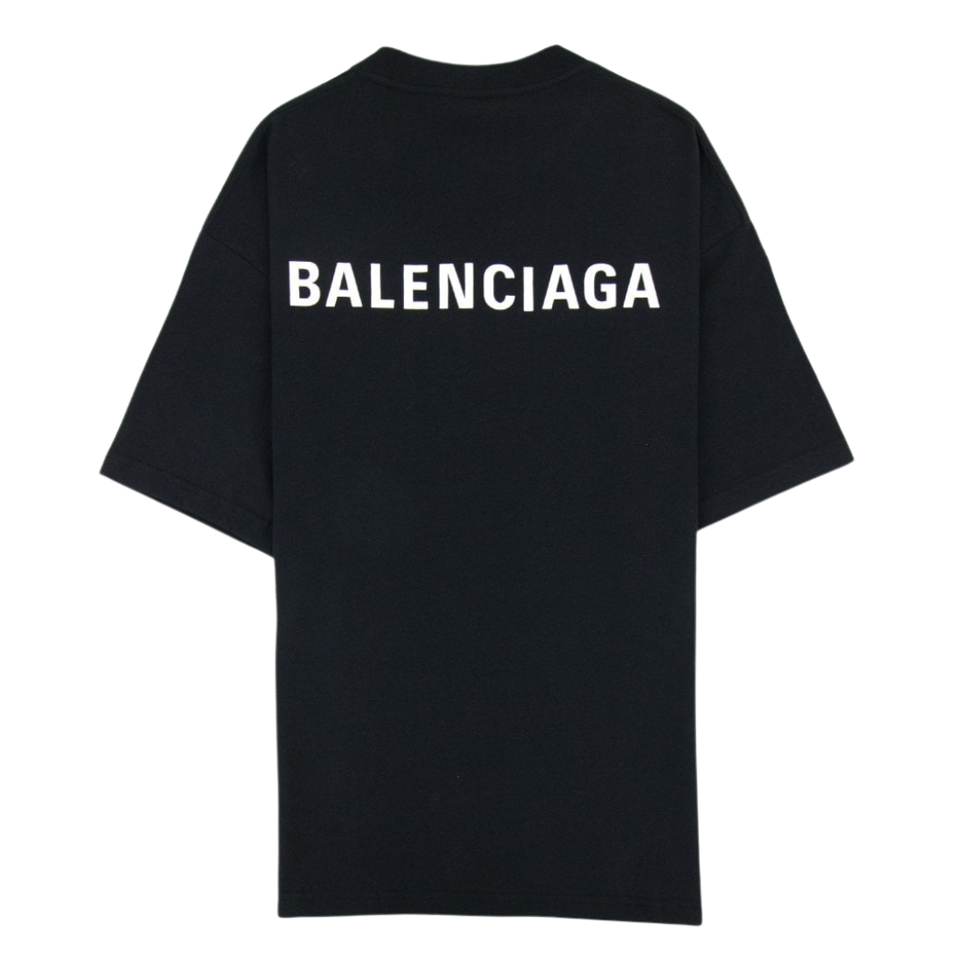 Balenciaga Black Logo T-Shirt in XS