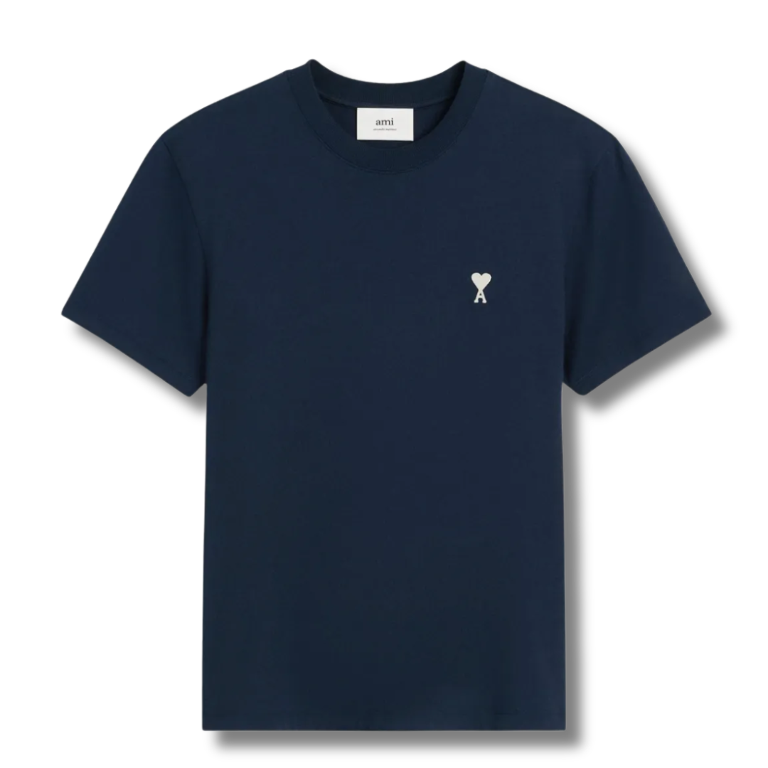 Ami Paris T-Shirt Nautic Blue in XS