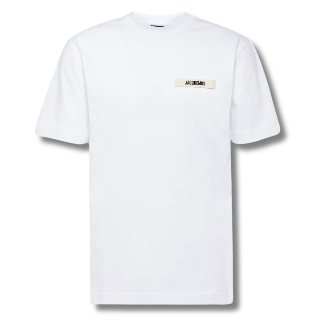 Jacquemus T-Shirt Gros Grain White in XS