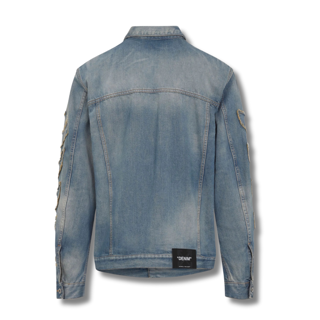 Off-White Patched Denim Jacket