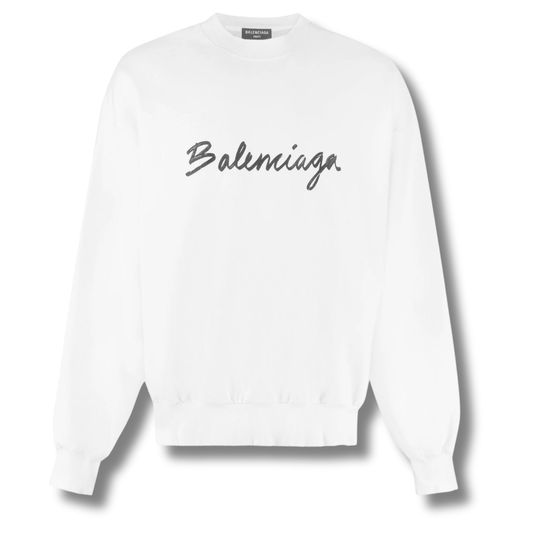 Balenciaga White Sweater in XS