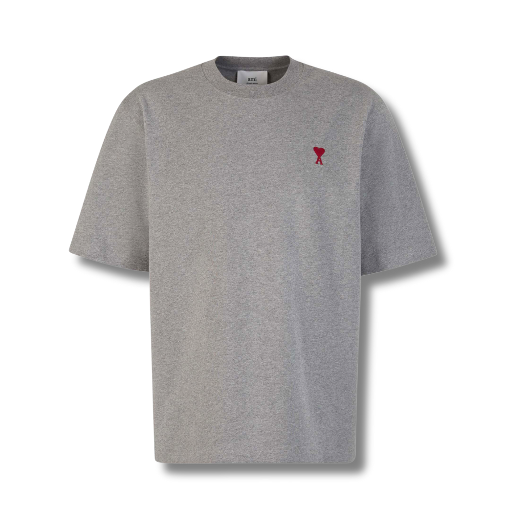 Ami Paris Grey T-Shirt Regular Fit in XS