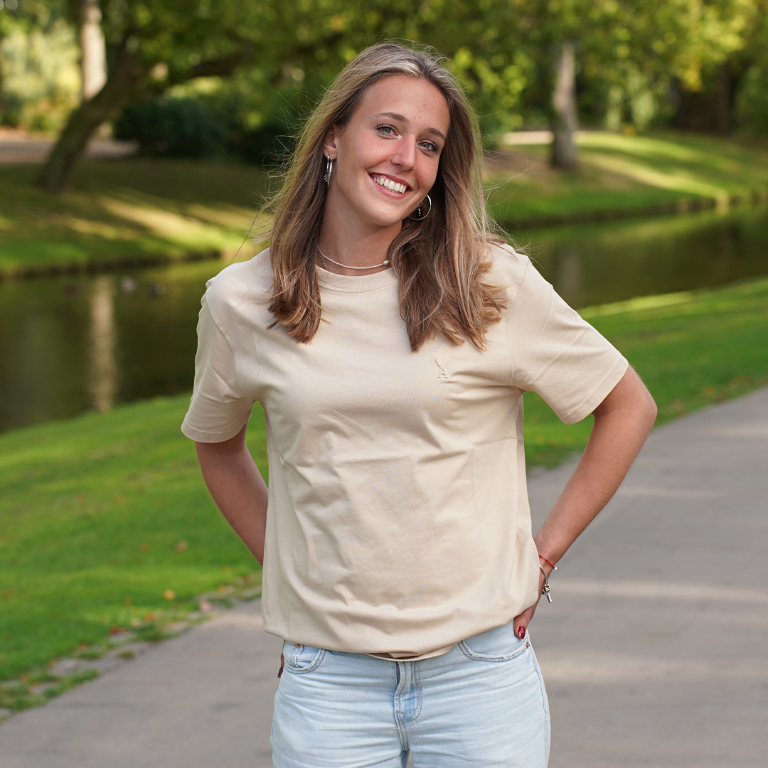 Ami Paris Heavy Cotton Gingembre T-Shirt in XS