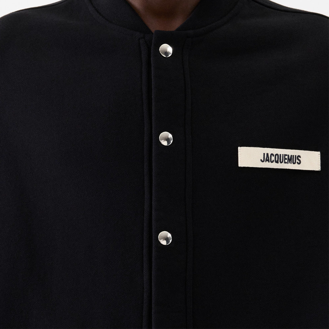 Jacquemus Gros Grain Cardigan Black in XS