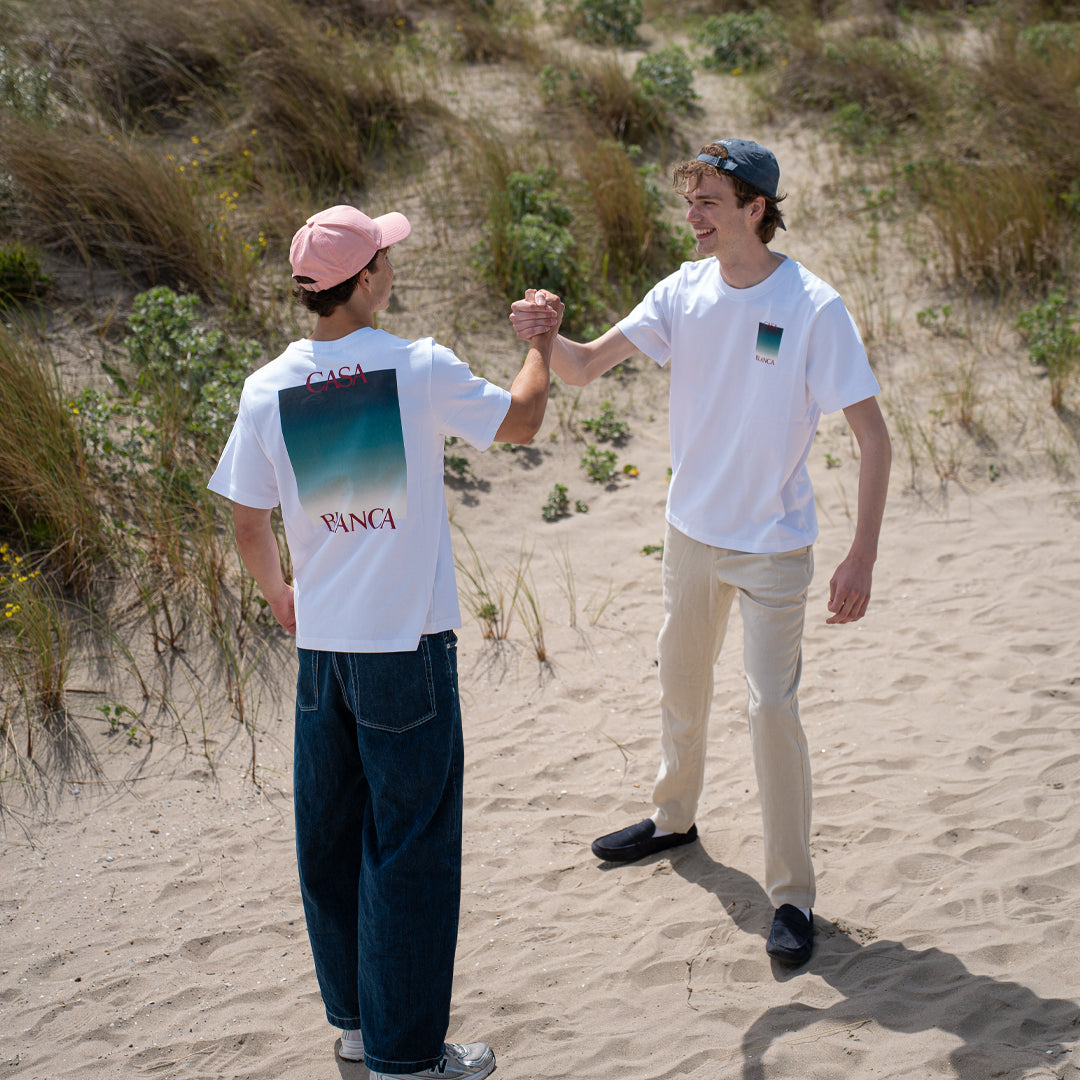 Casablanca Gradient White T-Shirt