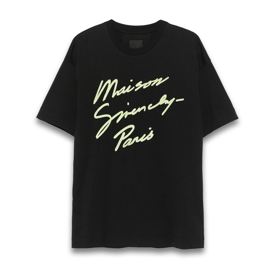 Givenchy Embroidered Logo Black T-shirt in S