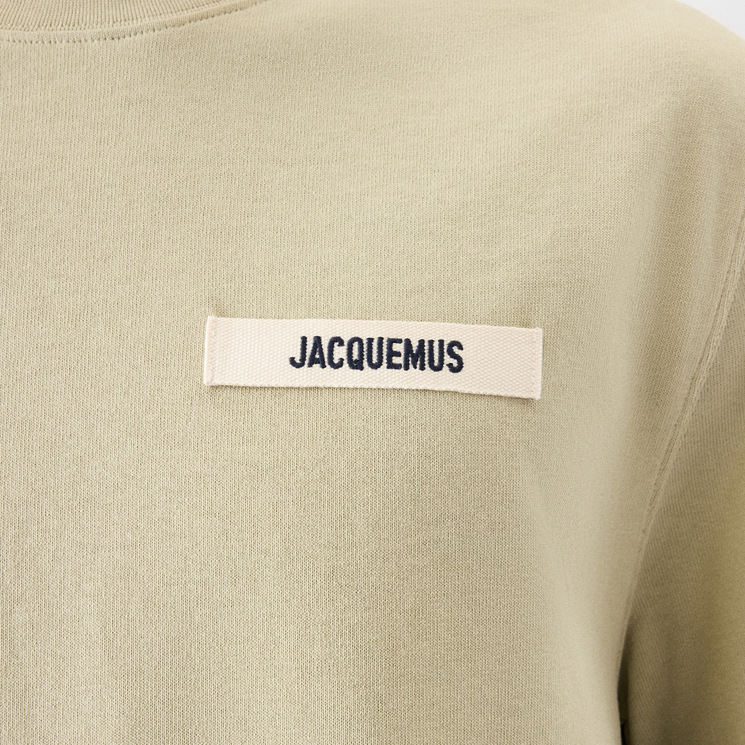 Jacquemus T-Shirt Gros Grain Light Khaki in XS