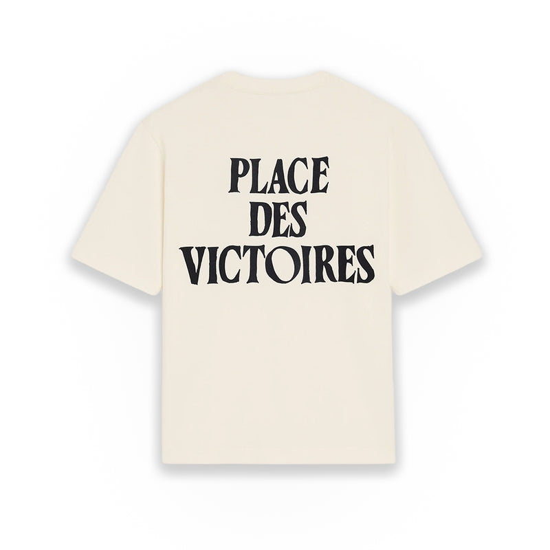 Ami Paris Cream T-Shirt Place des Victoires
