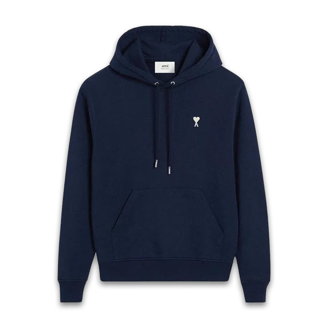 Ami Paris Hoodie Nautic Blue in XS