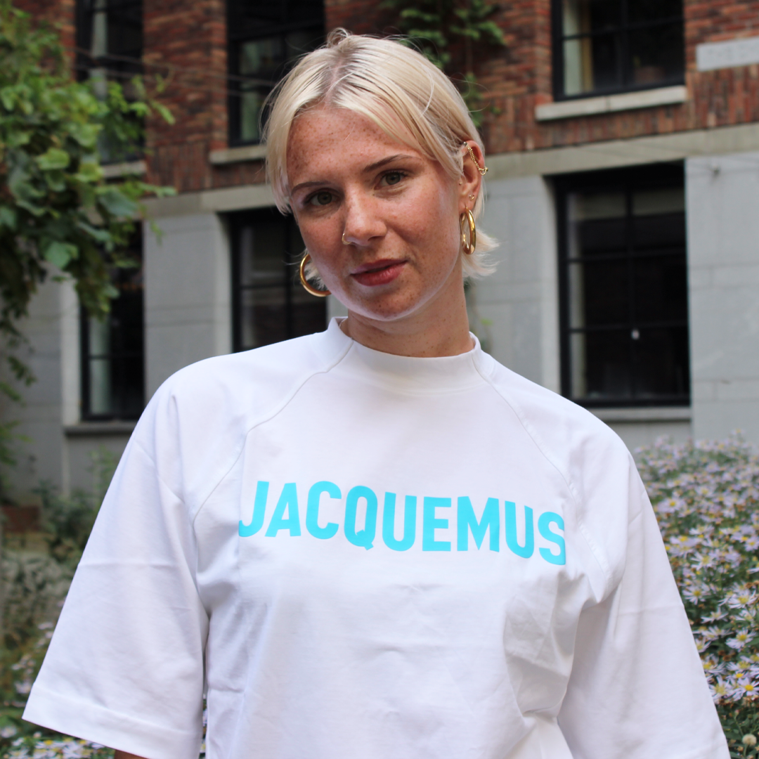 Jacquemus Typo T-Shirt White/Blue in S